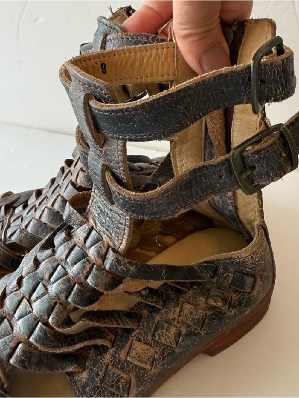 Bed Stu Rio Grande Flat Sandals/Boots Size 8 - Picture 3 of 16